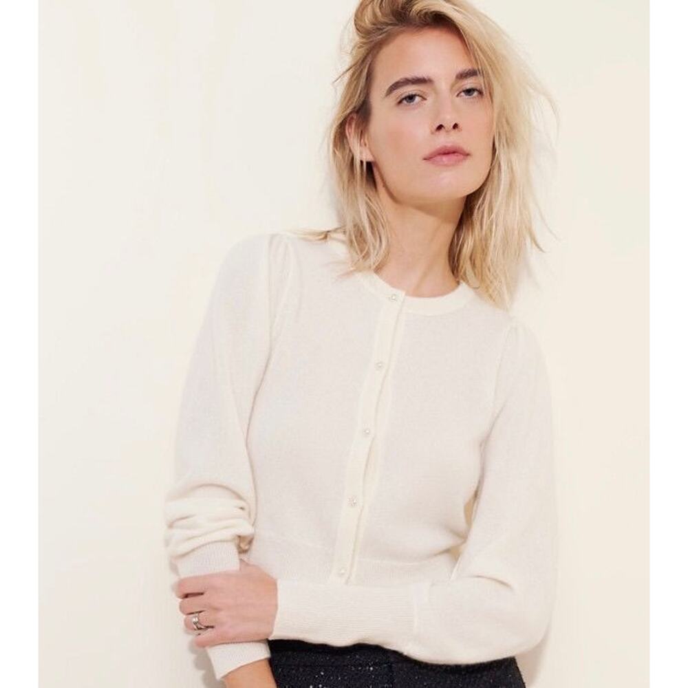 Free People Pearl Cashmere Cardigan Size Large, $198 MSRP